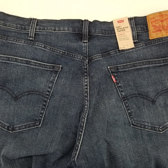 Levis 541 Athletic Taper Jeans Mens  Sit at waist Blue Stretch Denim Size 40x34 - Picture 2 of 8